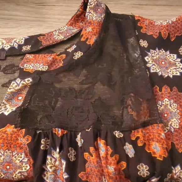 Curvy sense size 1x beautiful women fall top - Picture 3 of 8